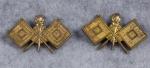 WWII Signal Corps Collar Insignia Pin Set