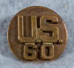 WWII US 60th Collar Disc Screw Back