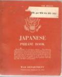 WWII Japanese Phrase Book Manual