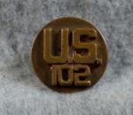 WWII US 102nd Collar Disc Screw Back