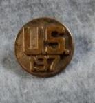 WWII US 197th Collar Disc Screw Back
