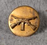 WWII Infantry I Collar Disk Screw Back