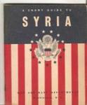 WWII Syria Pocket Guide Manual
