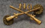 WWII 140th Infantry Regiment Collar Pin