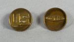 WWII Armored Tank Collar Disk Screw Back Set