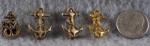 WWII era Four Sweetheart USN Navy Pins