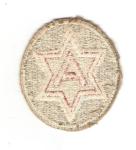 WWII 6th Army Patch White Back