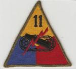 WWII 11th Armored Division Patch