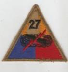US 27th Armored Division Patch Error