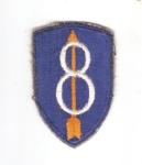 WWII 8th Infantry Division Patch