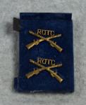 WWII ROTC Infantry Collar Pin Pair 