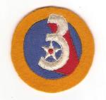 WWII 3rd Army Air Force AAF Patch Felt