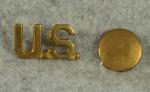 WWII US Army Officer's Collar Insignia Screw Back