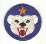 WWII Alaskan Defense Command Patch White Face