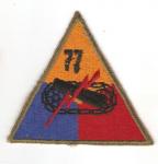 WWII era 77th Armor Regiment Patch