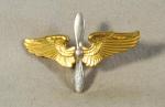 WWII AAF Pilot Cadet Visor Cap Insignia AE Co
