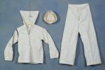 WWII USN Navy Uniform White Jumper Trousers Hat