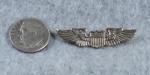 WWII AAF Pilot Wing Pin Insignia 1"