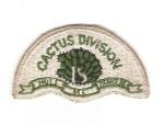 WWII Era US 18th Cactus Division Patch