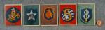 Tops 1950 Freedom's War Card Lot of 5 Patches