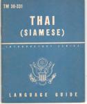 WWII Thai Language Guide Manual TM 30-331