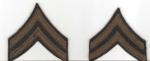 WWII Corporal Rank Patches Felt