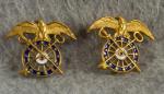 WWII QM Quartermaster Officers Pins AE Co