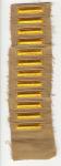 WWII Overseas Service Stripes Khaki 12 Block