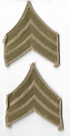 WWII Sergeant Rank Patches 