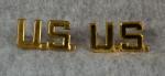 WWII Army Officer US Collar Pin Pair Snowflake