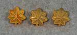 WWII Era Majors Rank Pin Set of 3