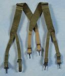 WWII US M-1944 Combat Load Suspenders Transitional