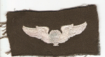 WWII AAF Balloon Pilot Cloth Wing Insignia