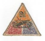 WWII 16th Armored Division Green Back Patch