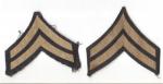 WWII Corporal Rank Patches Bevo