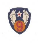 WWII 9th USAAF Patch Printed