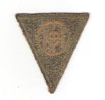WWII 83rd Division Patch Green Back