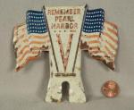 Remember Pearl Harbor Metal License Plate Topper