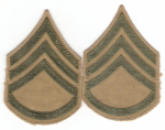 WWII USMC Marine Staff Sergeant Rank Pair