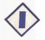WWII Patch 1st Service Command White Back