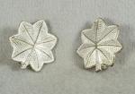WWII Lt. Colonel Rank Insignia Pins Pair