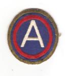 WWII 3rd Army Patch Green Border Variant