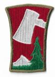 WWII 70th Infantry Division Patch OD Border