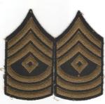 WWII 1st Sergeant Rank Patches