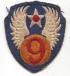 WWII 9th USAAF Patch