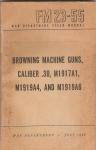 WWII Browning Machine Gun .30 Cal Manual FM 23-55