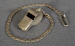 WWII Army MP Brass Whistle & Chain 