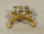 WWII era 728th MP Military Police Insignia Pin