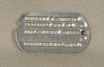 WWII Army Dog Tag William A. Sanders Kansas