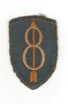 WWII 8th Infantry Division Patch